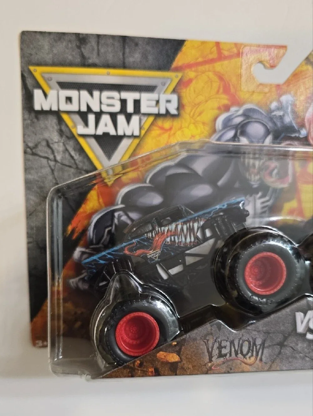 Monster Jam Marvel Venom vs Amazing Spider-Man Toy Trucks - Black & Red